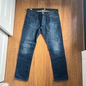 JCrew 484 Kaihara denim jeans.